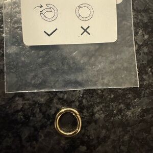 10k Yellow Gold Push In Charm Clip New